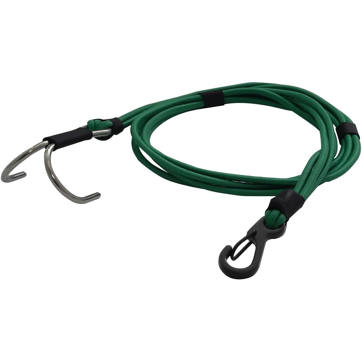 RCBOYZ Tow Strap Alloy Buckle Hook Portable Stainless Steel Hook RC Crawler Winch Strap for 1/8 1/10 RC Car (Green), RC-246