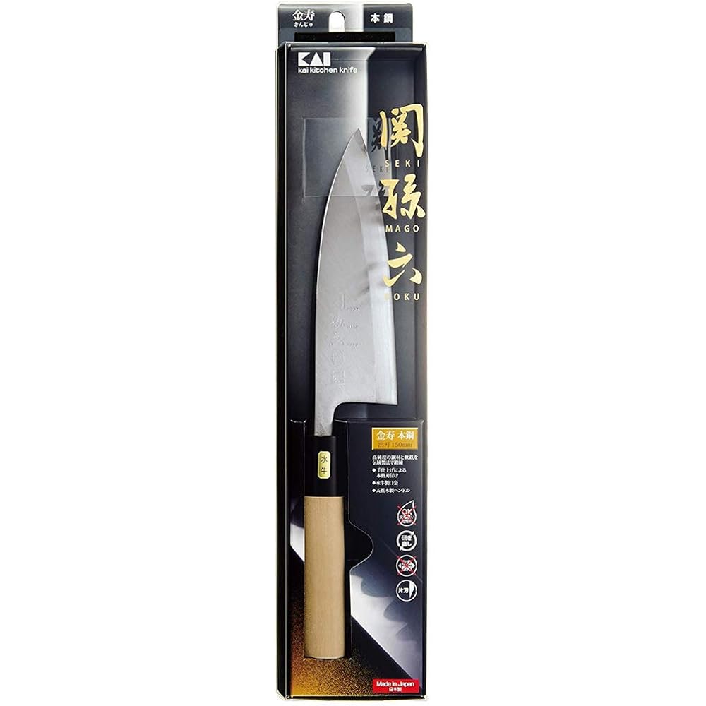 Kai KAI Deba Knife Seki Magoroku Kinju Genuine Steel 150mm Made in Japan AK5216