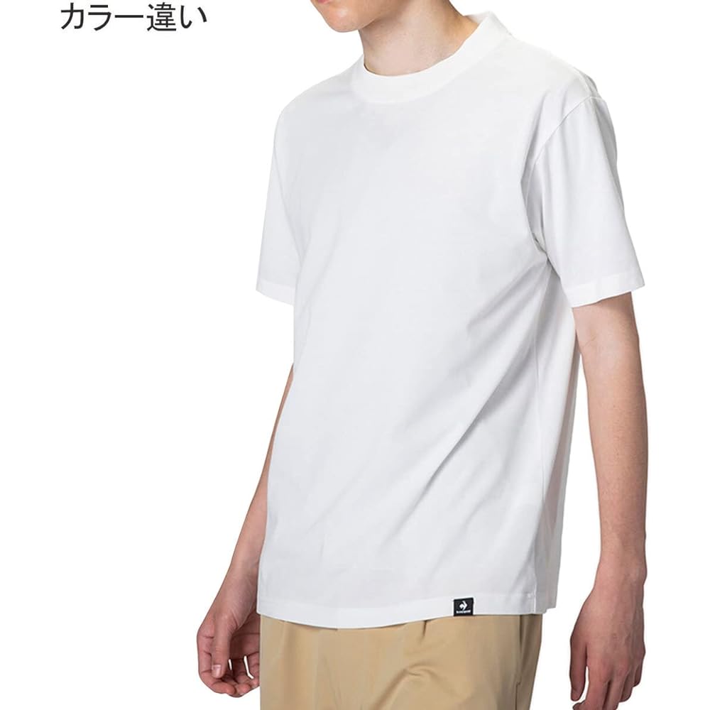[Le Coq Sportif] T-Shirt, Short Sleeve Shirt, Innerwear, Sweat Absorbent, Quick Drying, Antibacterial and Odor Resistant, UPF15, Jersey, Jacket T, Crew Neck, Standard
