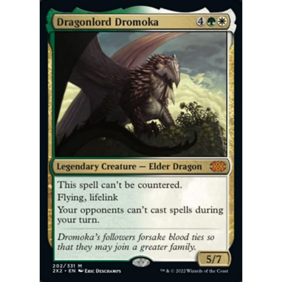 Magic: The Gathering Dragonlord Dromoka (202) - Double Masters 2022