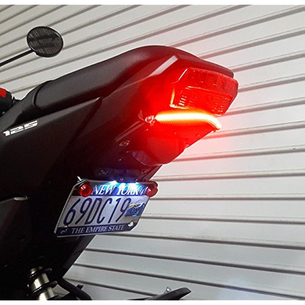 Honda Grom MSX125 (2017+) SS LED Light Bar Fender Eliminator Kit No Flasher Relay FENDERKIT211-AS-SS