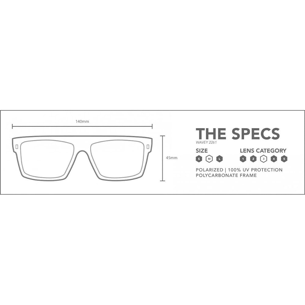 CARVE Swimming Goggles Sunglasses Wavey Polarize Lens Matte Black/Tote