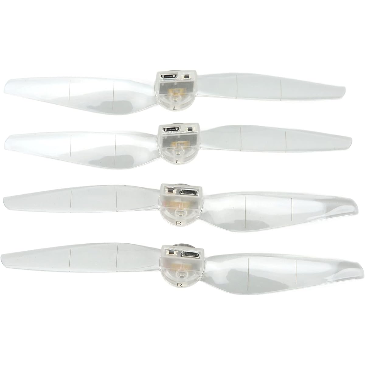 VGEBY Drone Propellers Lightweight Low Noise LED Propellers for Mini3 Pro 2 Pairs