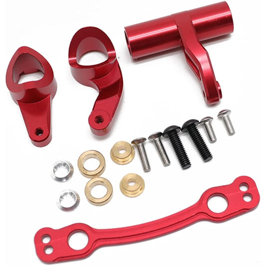 Aluminum Steering Bell Crank Set Upgrade Parts for Arrma 1/7 Infraction Felony Limitless and 1/8 KRATON Notorious Outcast Talion EXB AR340073 (Red)