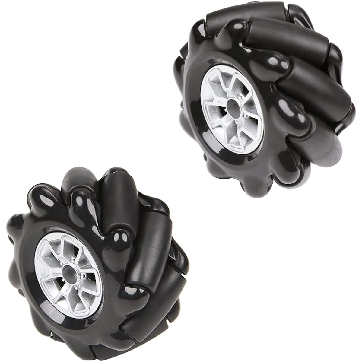 LewanSoul Mecanum Wheel 60mm High Hardness Plastic Wheel Omnidirectional Wheel Intelligent Robot Car Components DIY Accessories (4pcs)