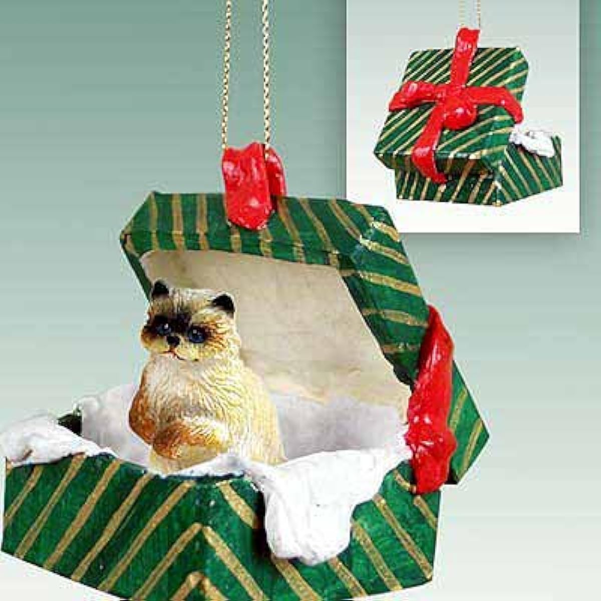 Ragdoll Cat Gift Box Christmas Ornament - DELIGHTFUL