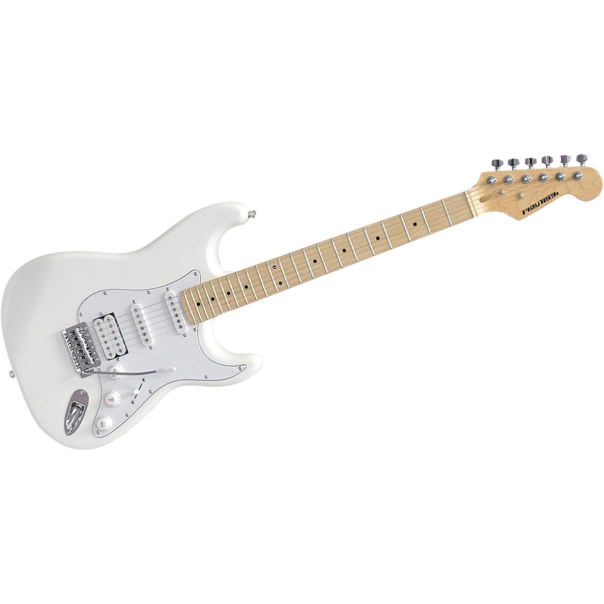 PLAYTECH Electric Guitar ST250SSH Maple White