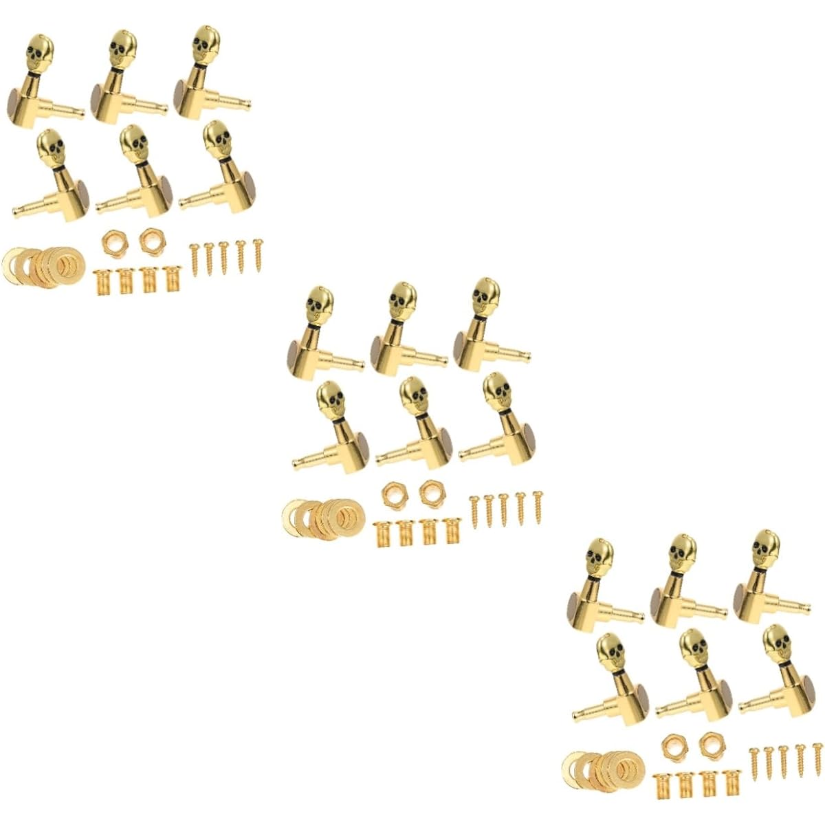 Vaguelly 18pcs Guitar Tuners Guitar Machine Pegs Classic Tuning Pegs Guitar Peg Heads Acoustic Guitar Tuning Pegs Knob Tuning Key Grover Machine Head Tuner