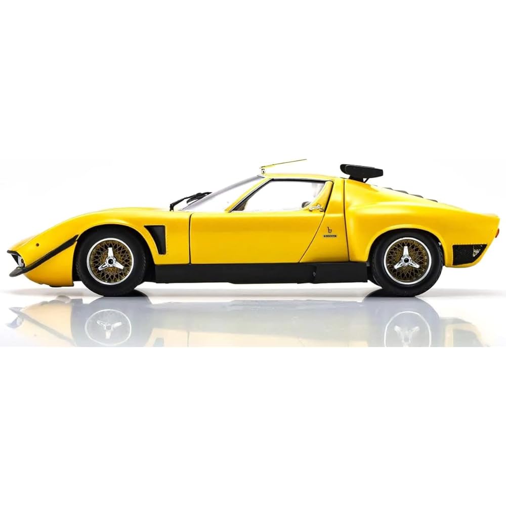 Kyosyo Original 1/18 Lamborghini Miura SVR Yellow/Black Finished Product