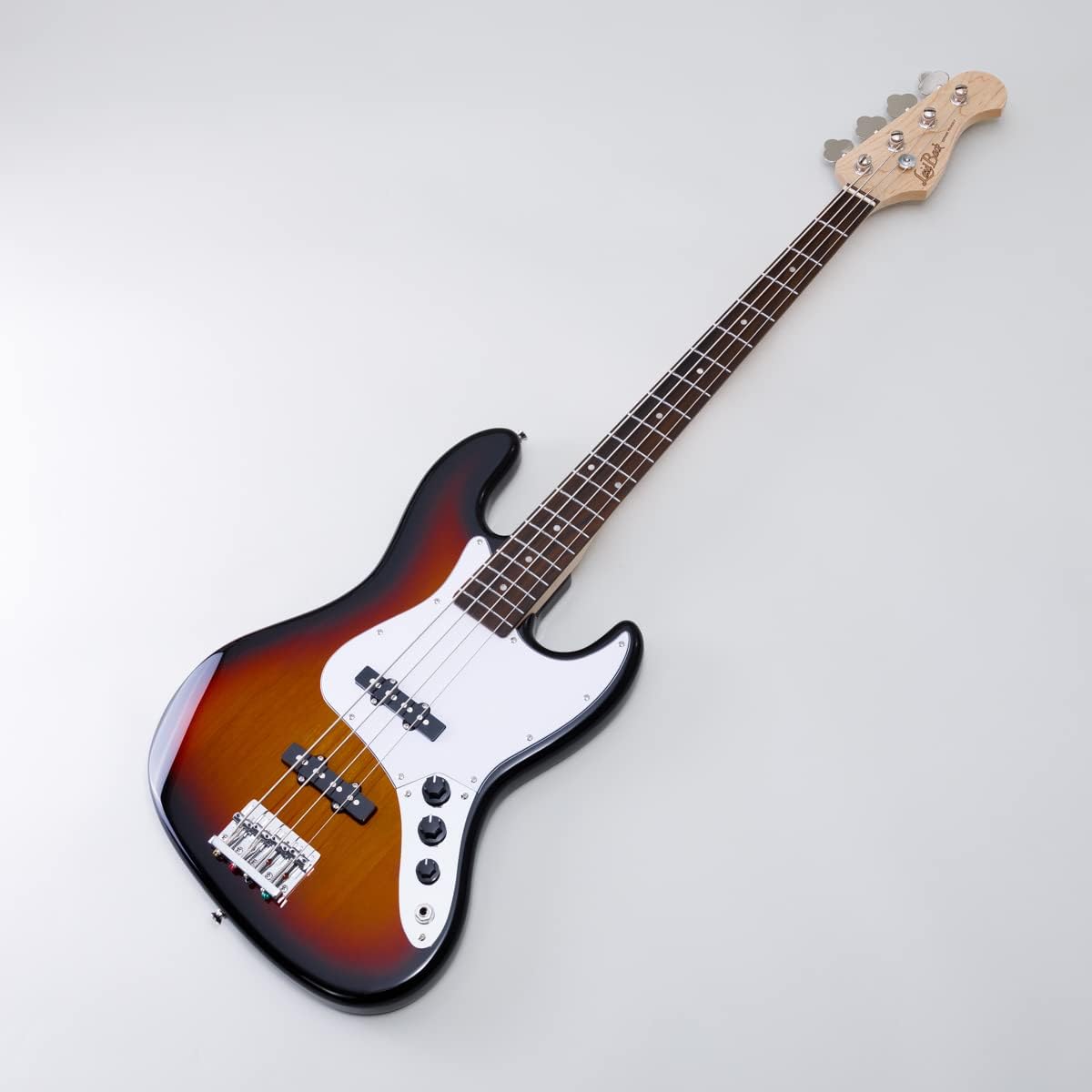 LaidBack LJB-5-R-JJ 3Tone Sunburst Electric Bass Jazz Bass Type Humbucker Switchable Alder Body Laid Back
