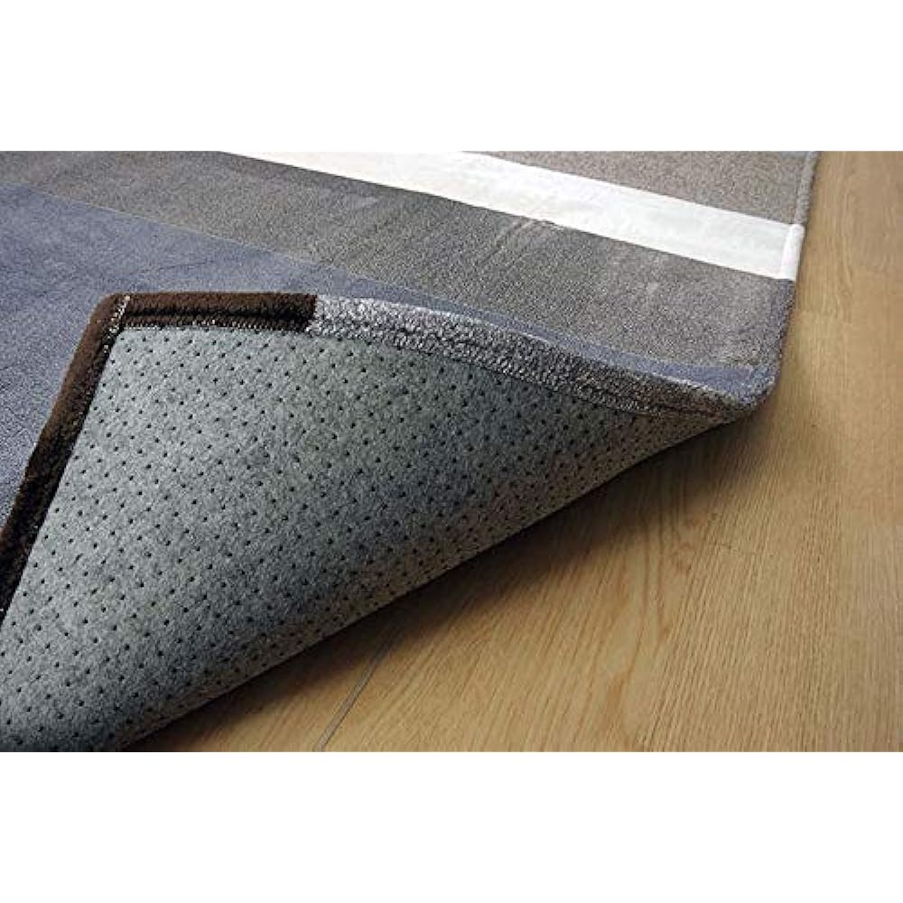Ikehiko Rug Carpet Mat Approx. 185 x 185cm Yarn-dyed Flannel Brown Washable #9831282