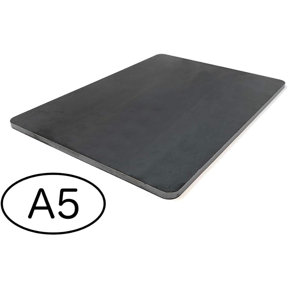 Rounded corner iron plate A5 thickness 4.5mm A5 size (210mm x 148mm) PL-A5-4.5
