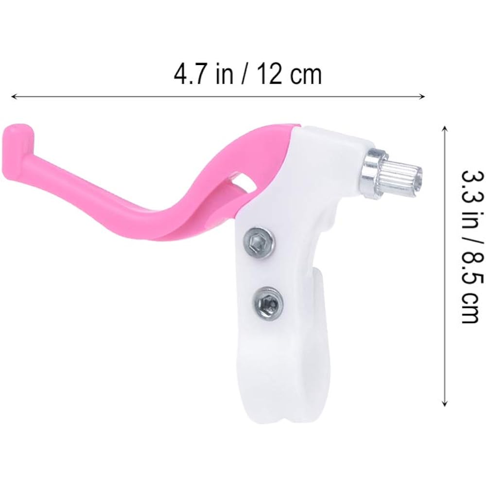 Bicycle Brake Levers - 2 Pieces Kids Bicycle Brake Handle - Cycling Brake Lever for Children's Bicycle, Road Bike - Bike Spare Parts (Pink)