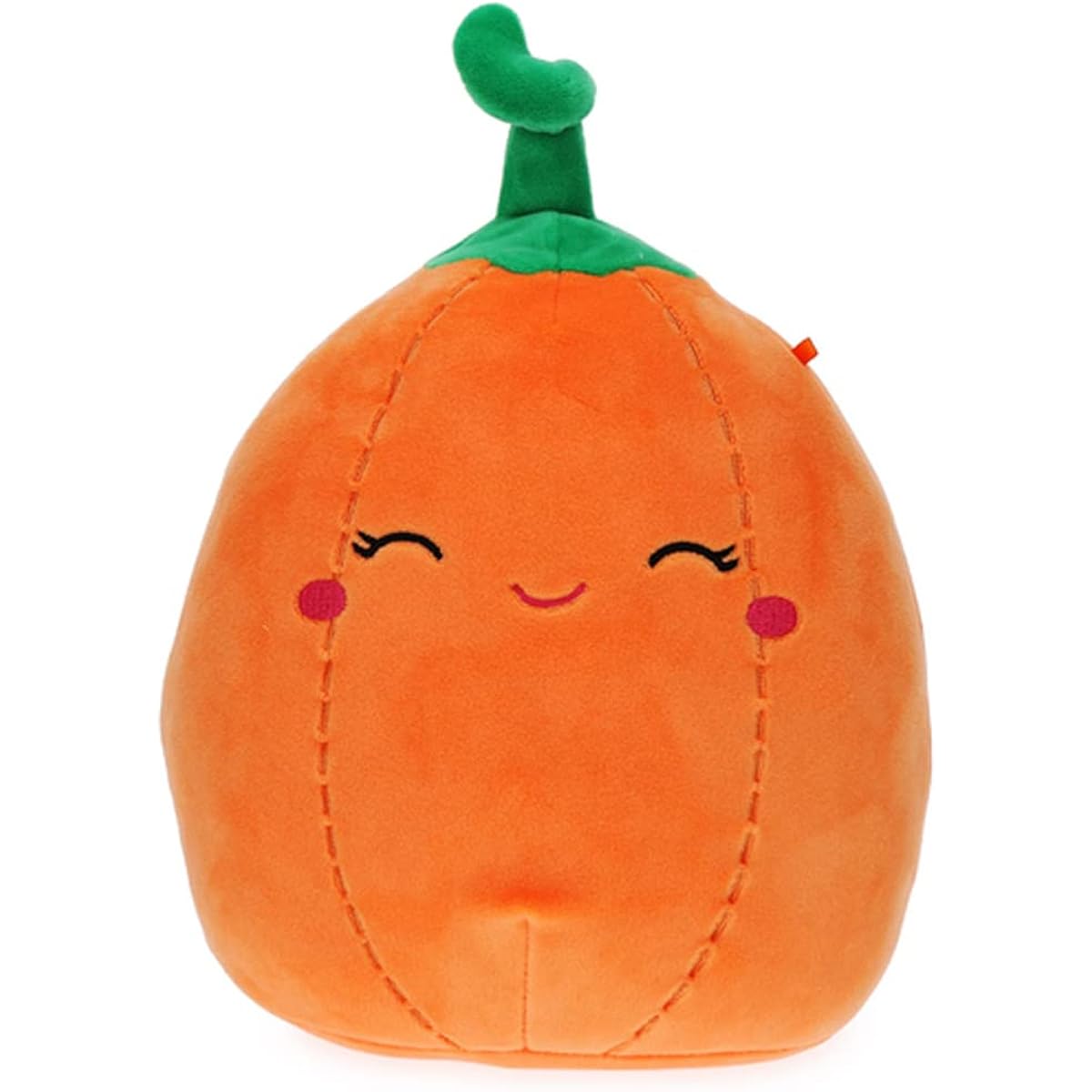 Squishmallow Official Kelly Toy Food Squad Plush Soft Stuffed Animals (Paige Pumpkin (Sleepy) 8"
