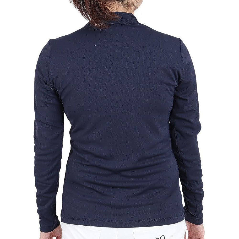 [Le Coq Sportif] Long Sleeve Shirt High Neck Sweat Absorbent Quick Drying Stretch UPF50 Fluffy Soft Golf QGWUJB02 Women's