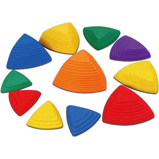 Smaly Balance Stones, Macaron Color, Set of 11, Non-Slip, for Toddlers, Kids, Balance, Motor Skills, Storage, Indoor, Outdoor, Balance Beam