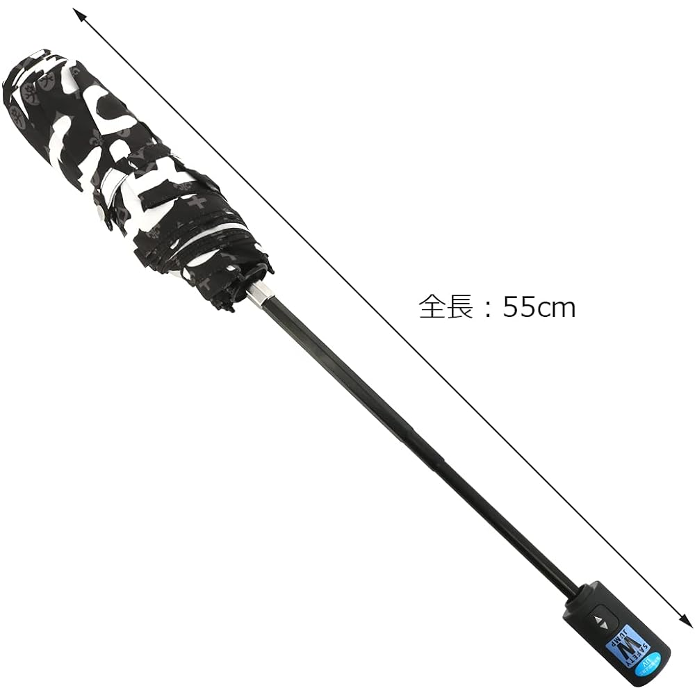 [Castelbajac] Umbrella, Automatic Open/Close, Folding, UV Protection, Water Repellent, For Sunny or Rainy Days, 55cm, 023046 CASTELBAJAC, 8 Ribs, Large, One Push, One Touch, Jump Type