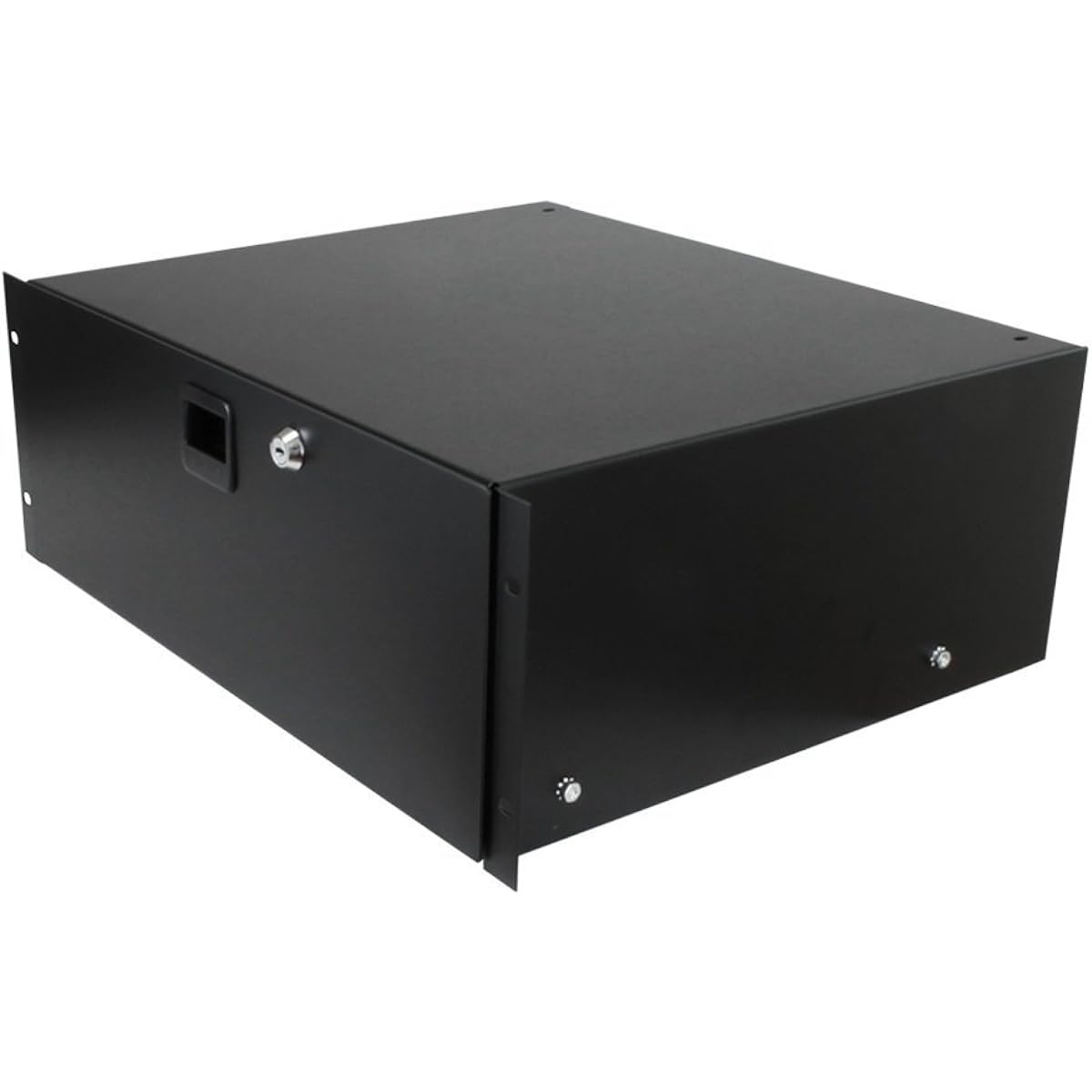 Penn Elcom Steel Rack Drawer with Slam Latch/Key Lock Standard Audio Equipment Home Theater IT DJ 15.25" Depth Gear Storage 3U (5.25") 3233LK
