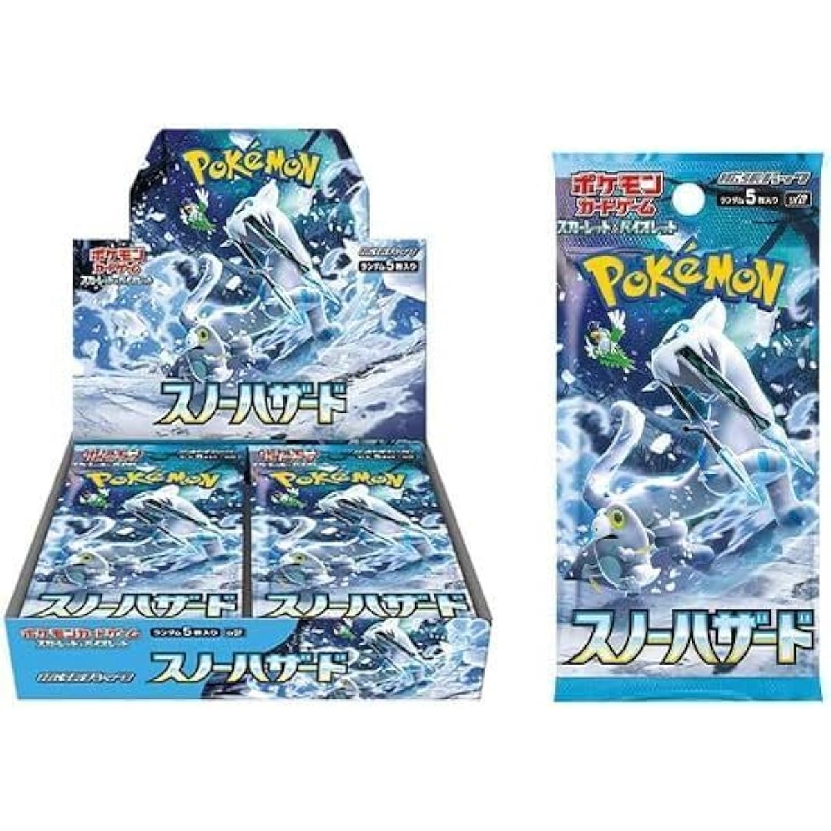 [Unopened with shrink wrap] Snow Hazard BOX Pokemon Card Game Scarlet & Violet Expansion Pack