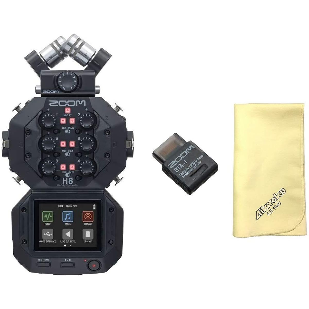 [Includes Aikyoku cloth] [Includes Bluetooth adapter/BTA-1] ZOOM H8 app-based multipurpose handheld recorder