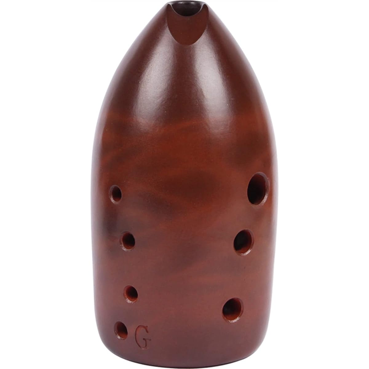 Double Cavity 9 Holes Xun Penholder Xun Red Pottery Smoked Professional Playing Ocarina Wind Instrument Ocarina Musical Instrument