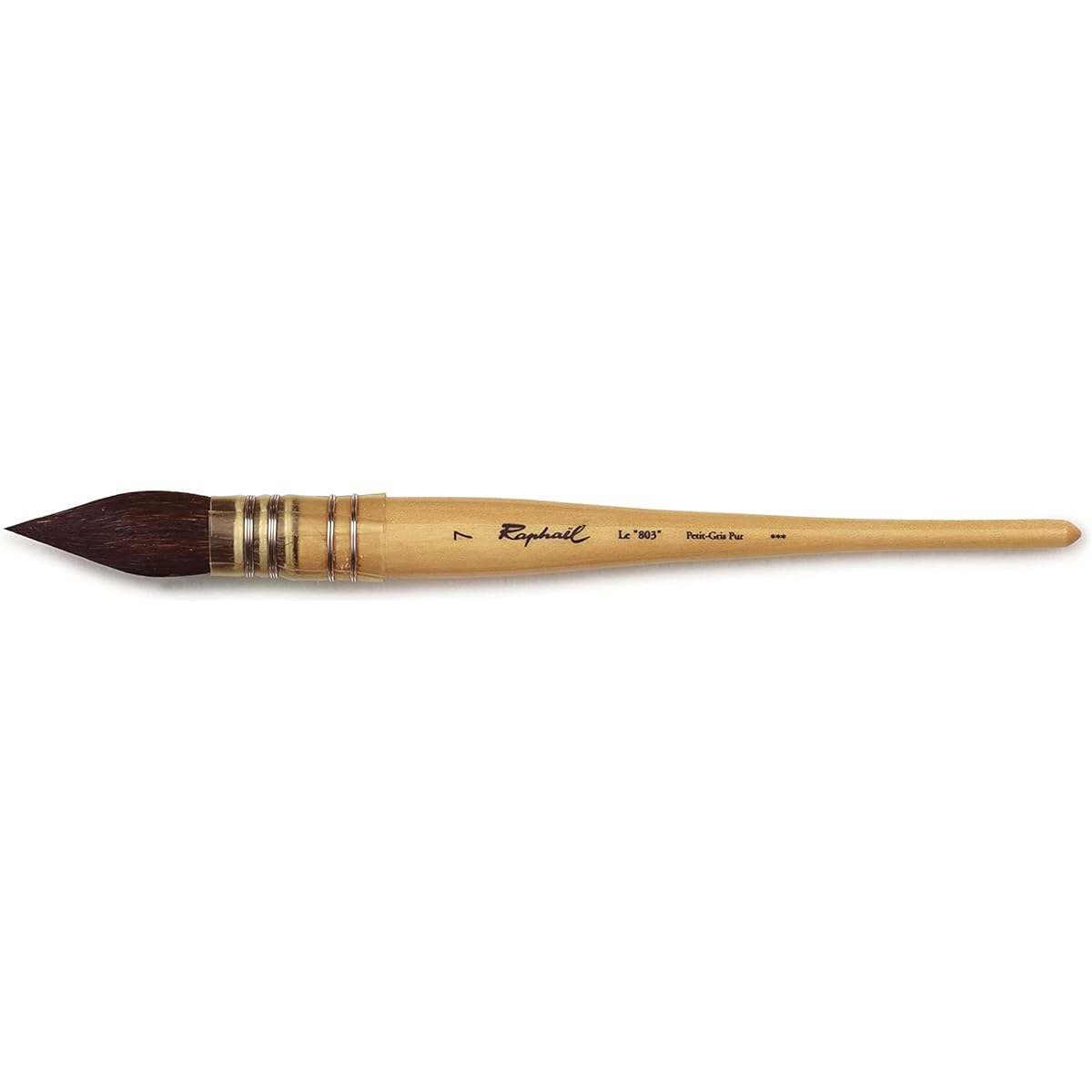 Raphael Brush 803 Squirrel Round Feather Tube No. 7