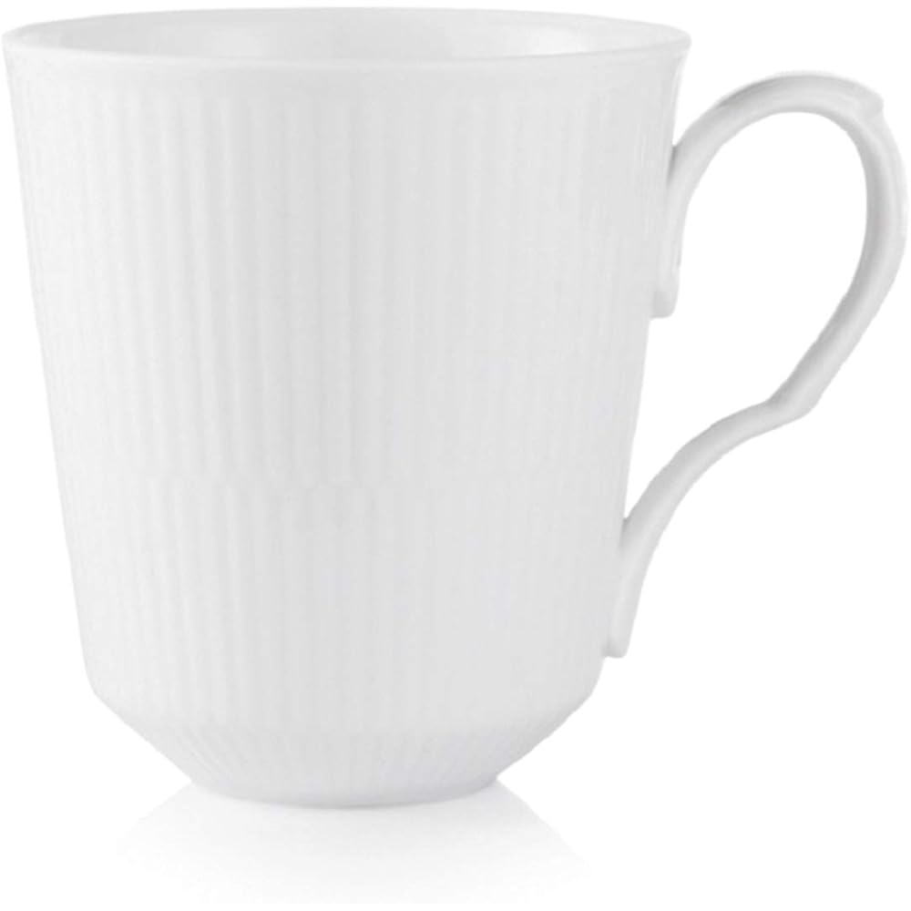 [Regular Imported Product] ROYAL COPENHAGEN White Fluted Pair Mug L Wedding Gift 1016918