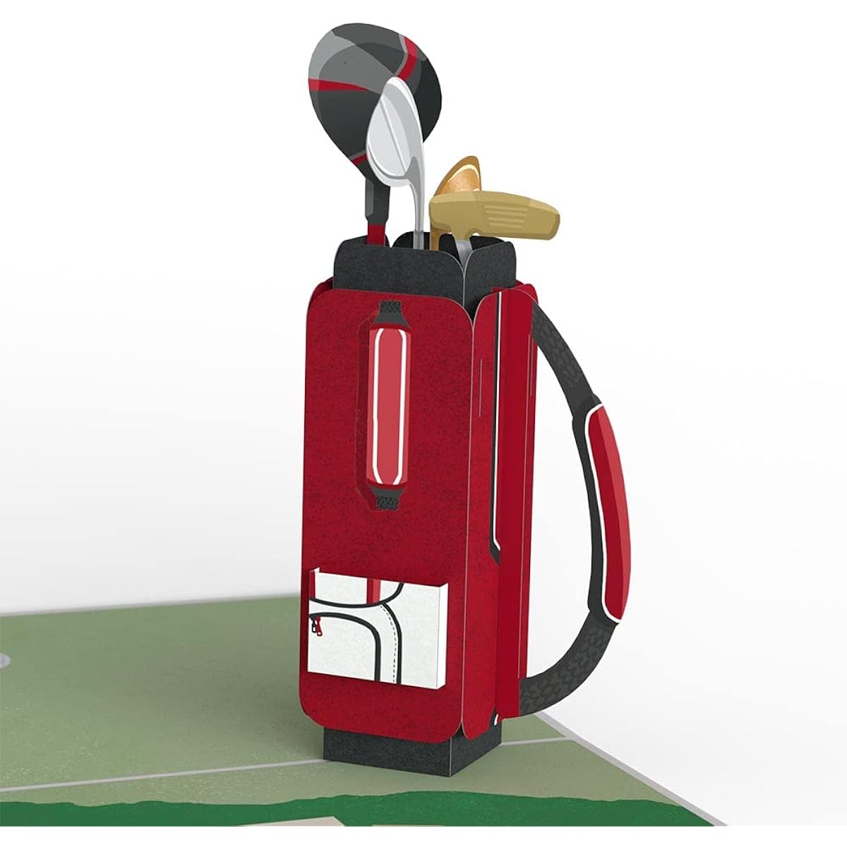 Lovepop Best Dad By Par Pop Up Card 5 x 7 Inch Father's Day Card Golf Dad Gift from Son or Daughter Greeting Card with Envelope