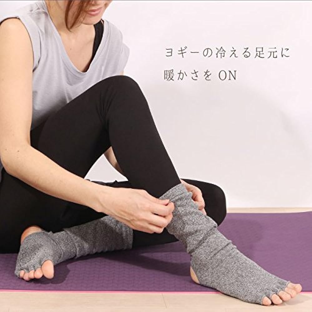 [Pane(t) one] Yoga Socks, 5 Toe Socks, Yoga Socks, Women's, 23cm - 25cm, Home Yoga