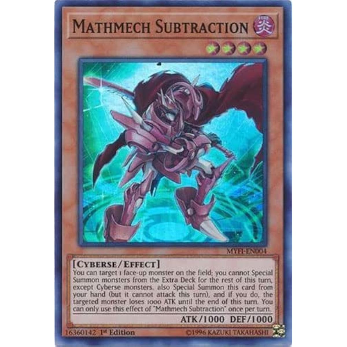 Mathmech Subtraction - MYFI-EN004 - Super Rare - 1st Edition