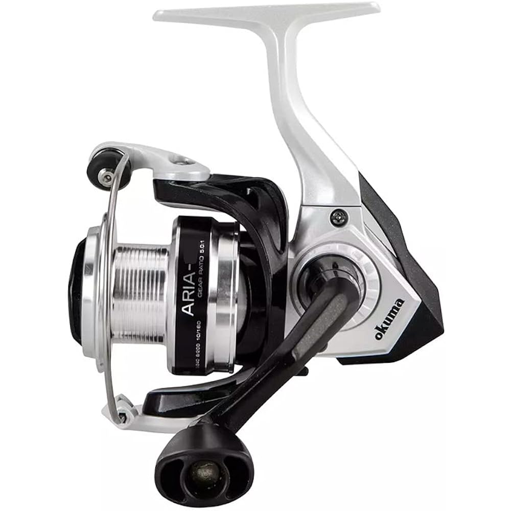 Zenith (ZENITH) Okuma (Okuma) ARIA Aria-55a (J) BULK General-purpose spinning reel with thread, 160 m of nylon No. 6, no box type, black and white
