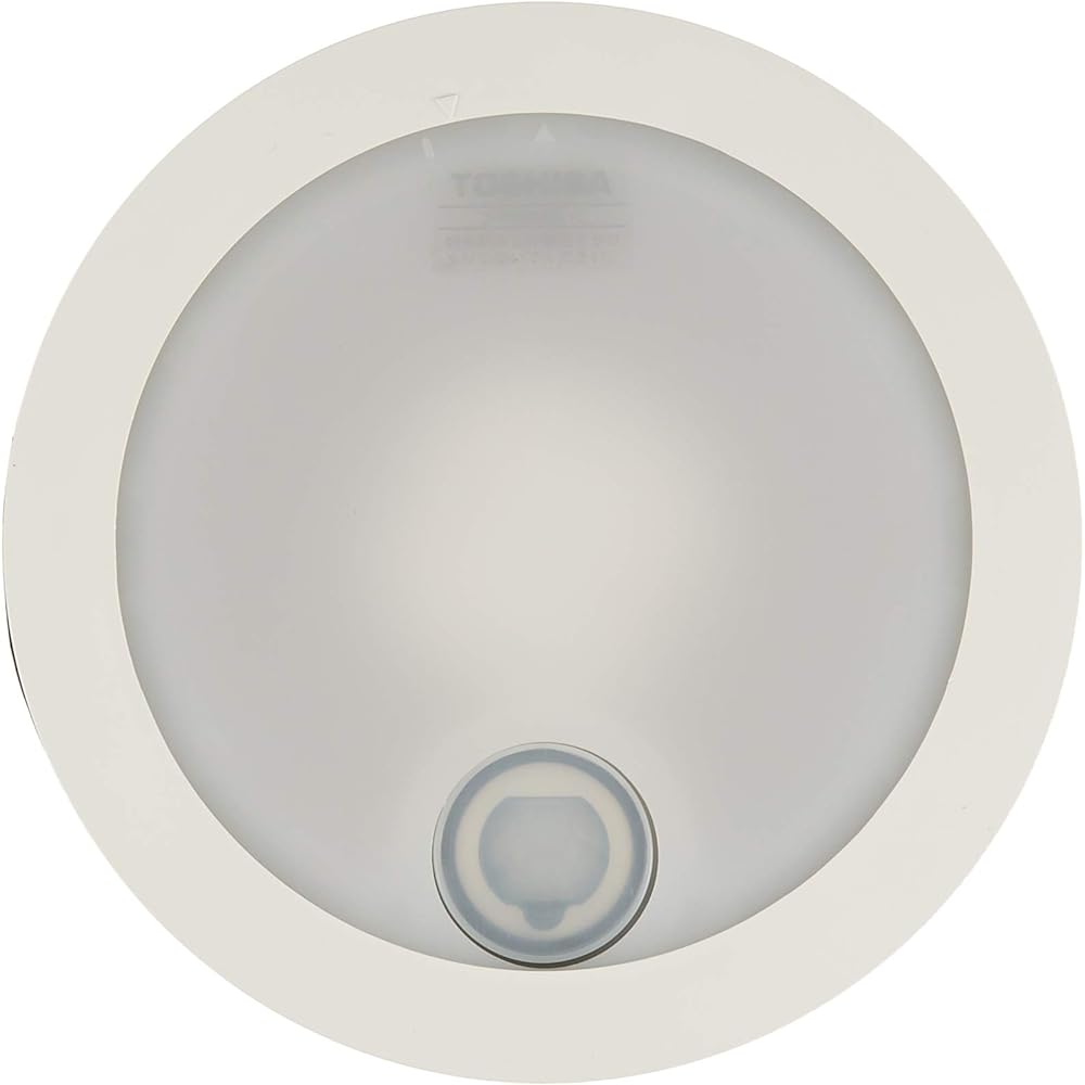 Toshiba Lighting Technology LED Integrated Outdoor Ceiling Light Under Eave With ON/OFF Sensor Daylight White 60W Pure White