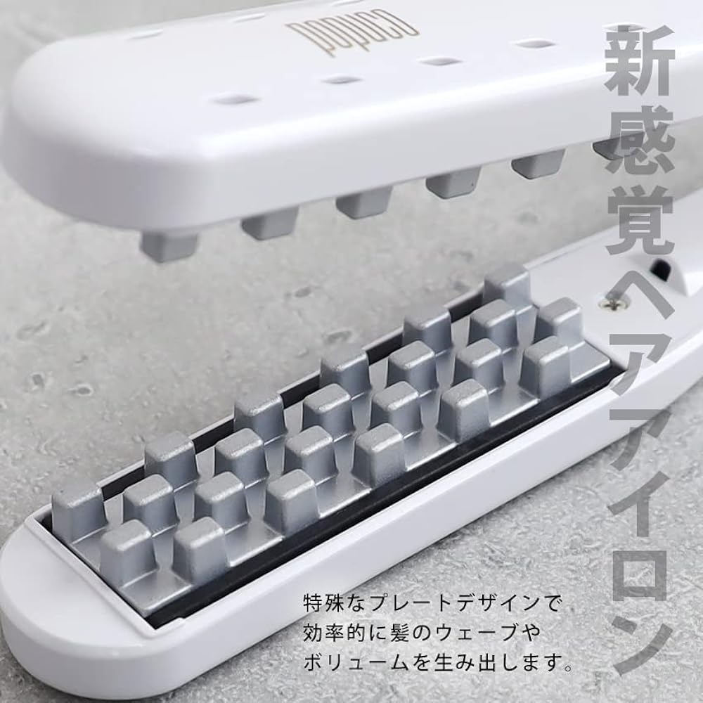 Hair iron popuco Popuco You can freely create volume and twist hair every day! You can easily arrange your hair with this hair iron! Hair iron Iron Curling iron Iron (white)
