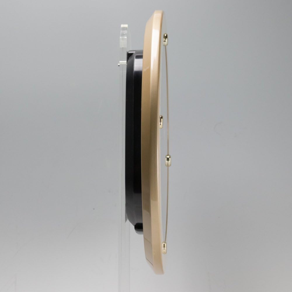 Seiko Clock Wall Clock Radio Analog Wooden Frame Light Pink Floral Pattern KX220P