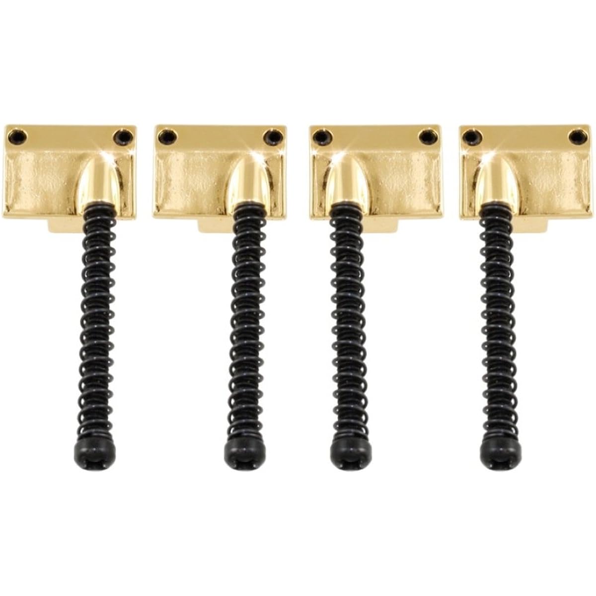 [Domestic genuine product] Allparts Allparts BP-2070-002 Set of 4 Saddles for Omega and Badass Bass Bridge Gold 6053