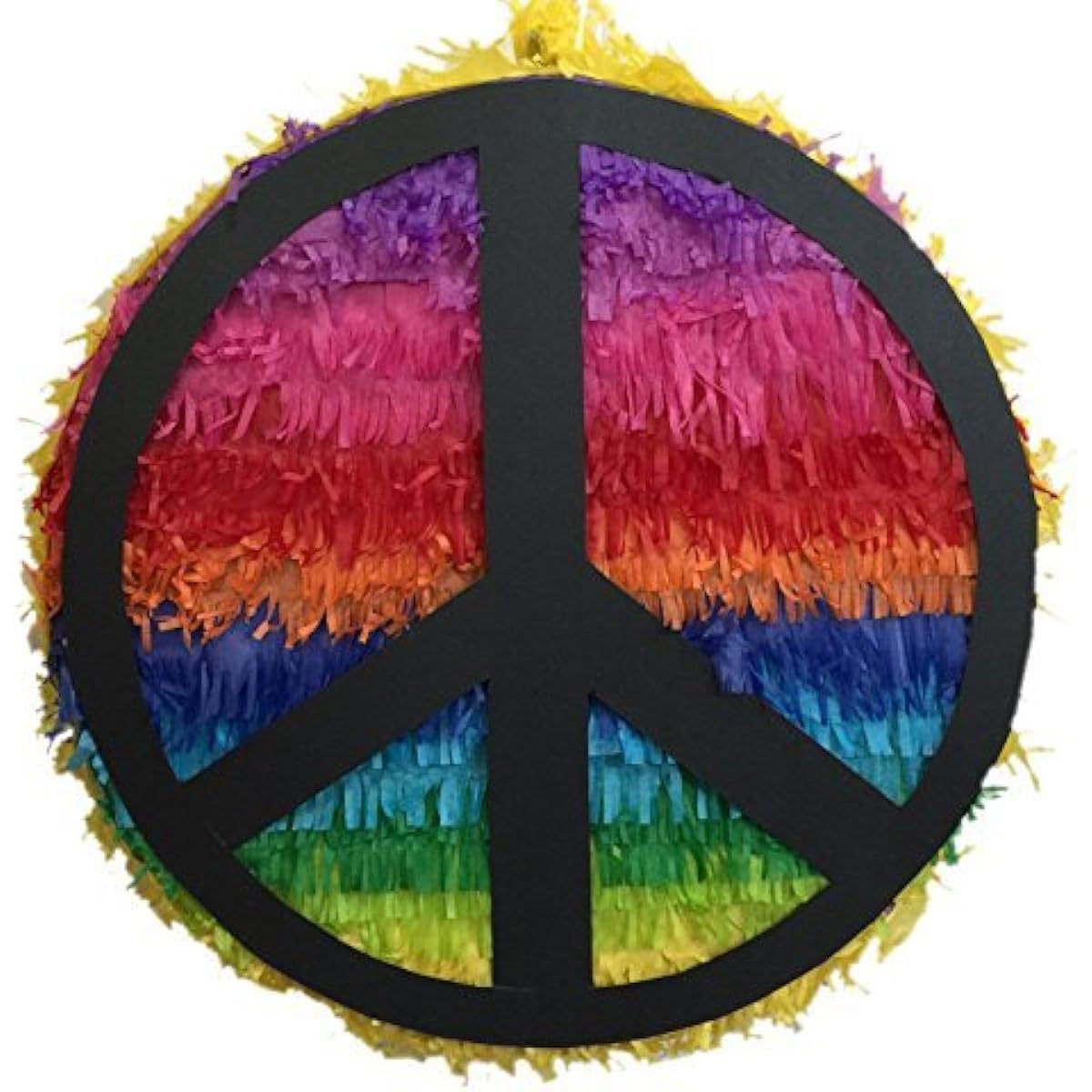 Rainbow Peace Sign Pinata