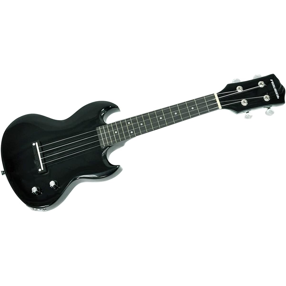 PLAYTECH Electric Ukulele Concert Type Black