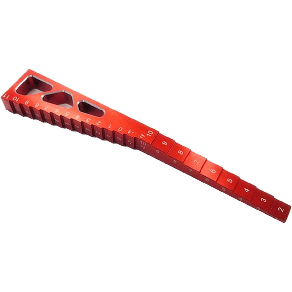 LAFEINA RC Model Car Ride Height Drop Gauge Adjuster Ruler for 1/10 1/8 1/16 1/14 RC Touring Car Drift Car (Red)