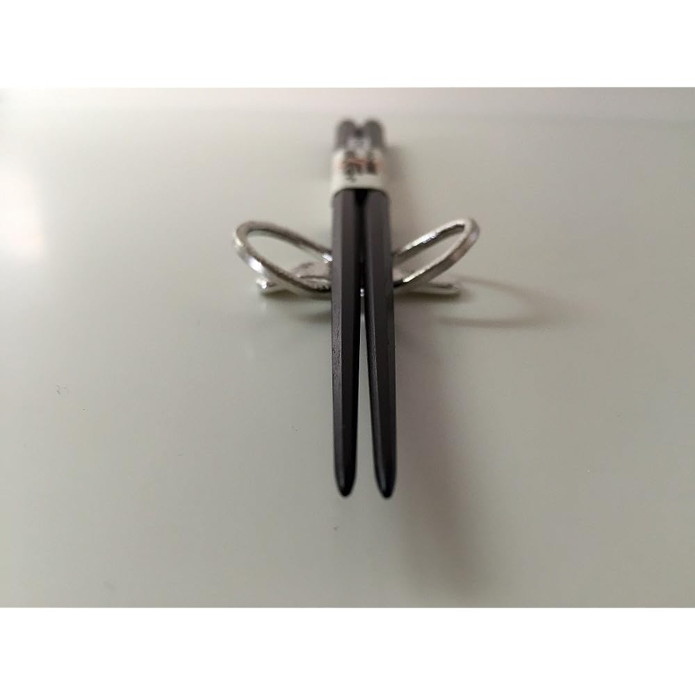 Chopsticks Daikokuya Edo wooden chopsticks Octagonal chopsticks Superb striped ebony (medium size)