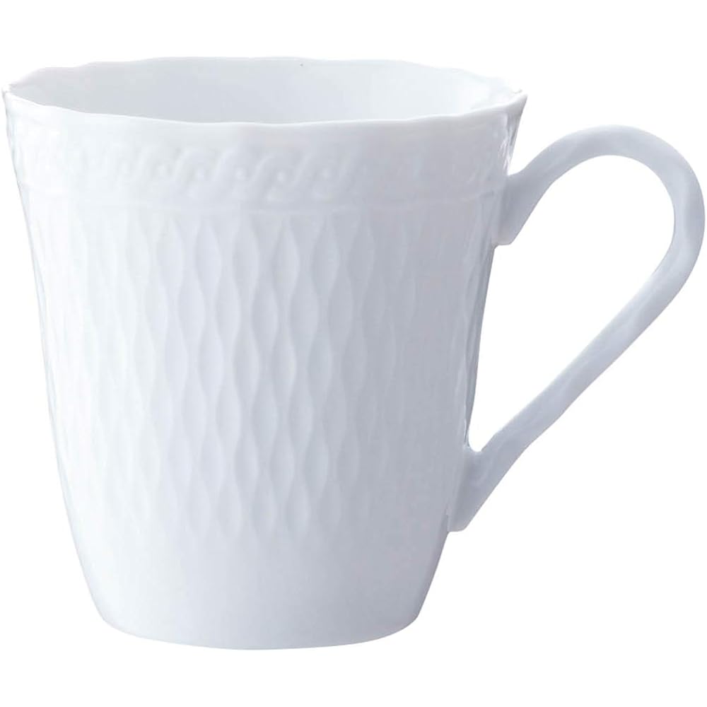 Noritake Noritake Mug (Pair Set) 300cc Cher Blanc Microwave Safe Dishwasher Safe 2 Pieces Fine Porcelain (Premium White) P94855/1655