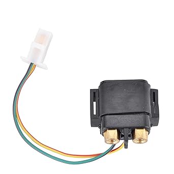 Starter Relay Cell Relay 12V Motorcycle Starter Solenoid Relay Yamaha Grizzly 125 YFM125 2005-2013 YFM80 2005-2008 YFM50 2004-2008 125 SR XN XQ