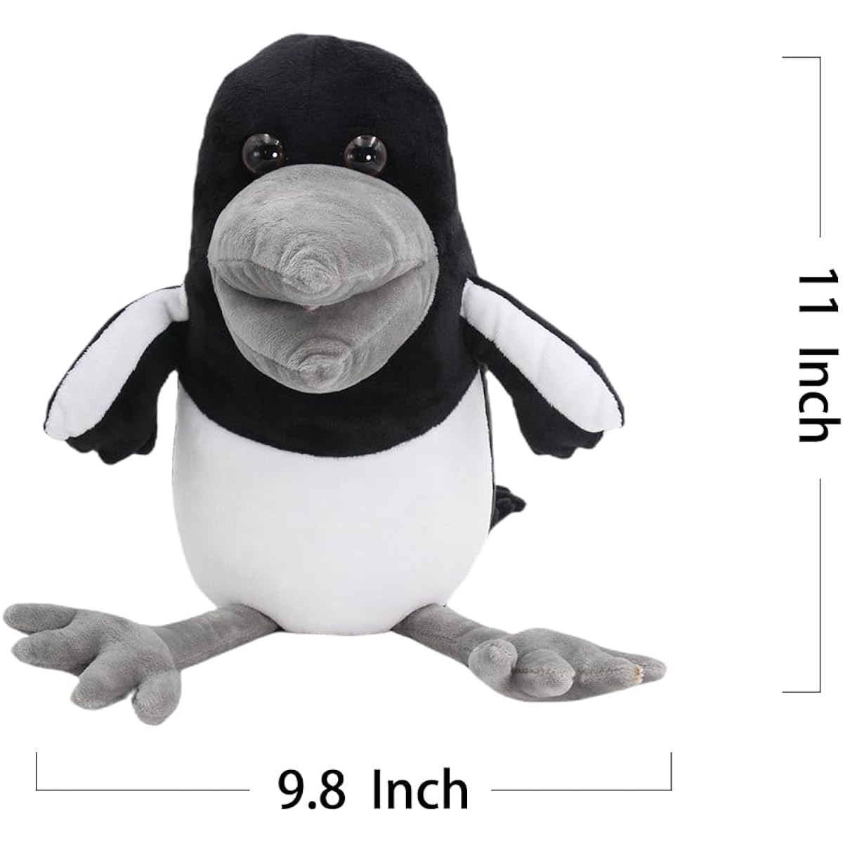 Dupuci Steve and Maggie Crow Plush Toy Soft Crow Bird Doll Educational Stuffed Toy for Kids Bedtime