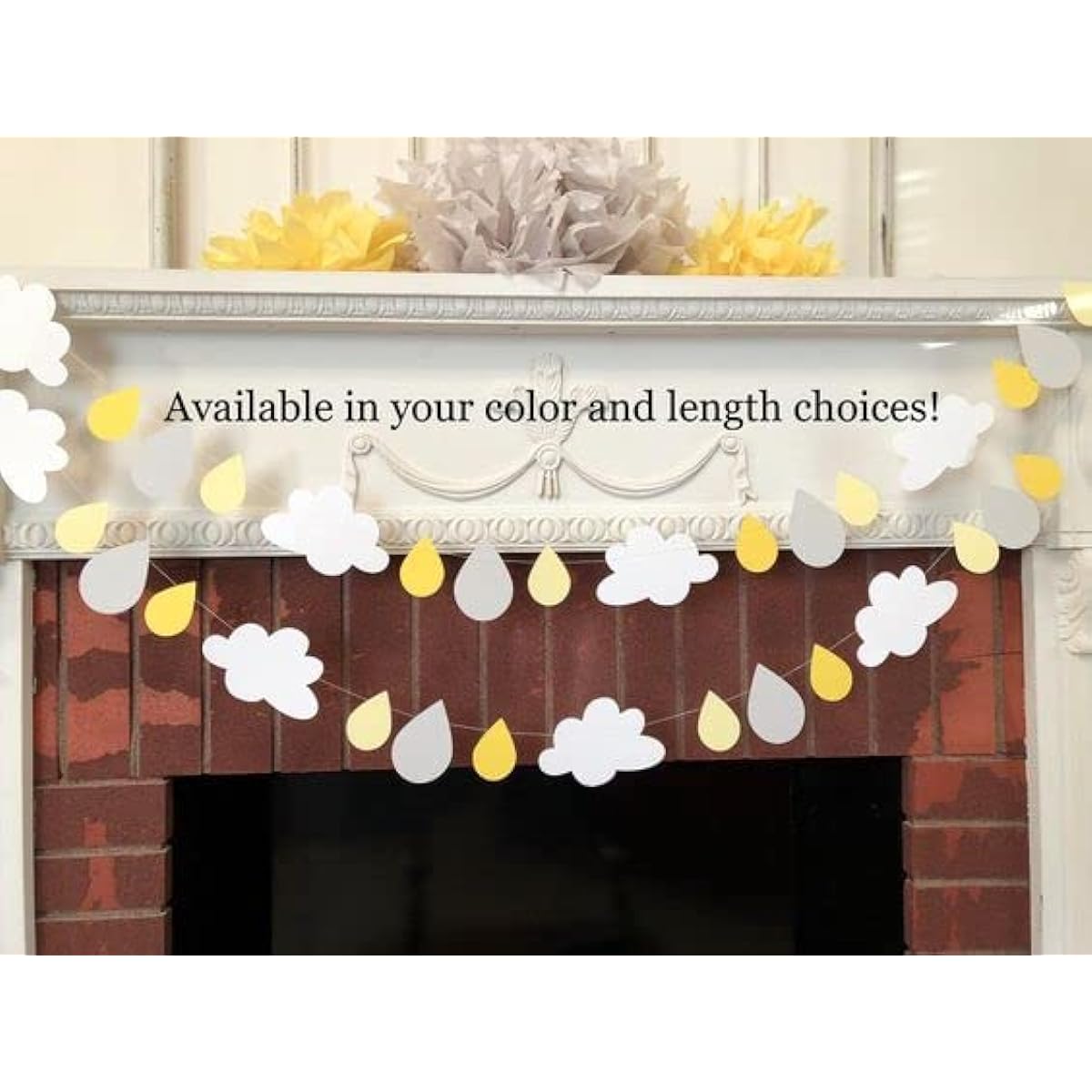 Dreams@Cloudy and Raindrop Garland Decor"