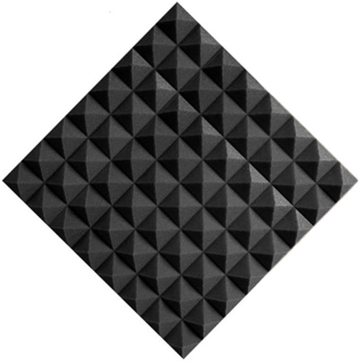 Anti-Noise Acoustic Foam Wedge Tile Family Soundproofing Foam Board Bedroom Living Room Sound Absorption Cotton Studio Acoustic Foam Household Supplies (Purple) (Black)