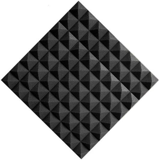 Anti-Noise Acoustic Foam Wedge Tile Family Soundproofing Foam Board Bedroom Living Room Sound Absorption Cotton Studio Acoustic Foam Household Supplies (Purple) (Black)