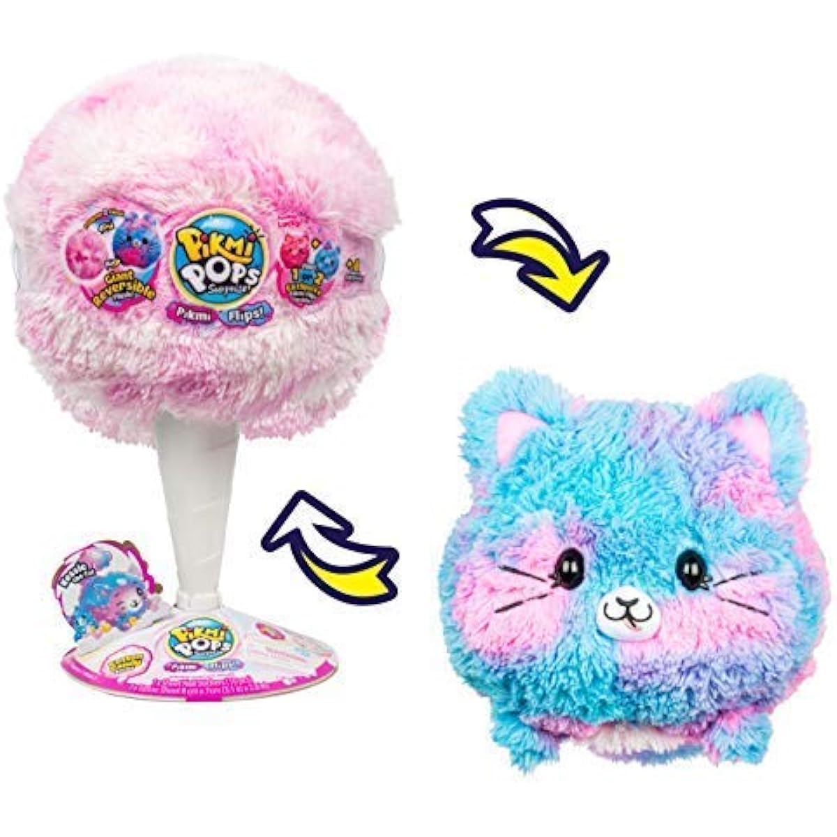 Pikmy Pop Surprise! Large Cat Plush Toy Pikmi Pops Giant Flips – Kessie The Cat [Parallel Import]