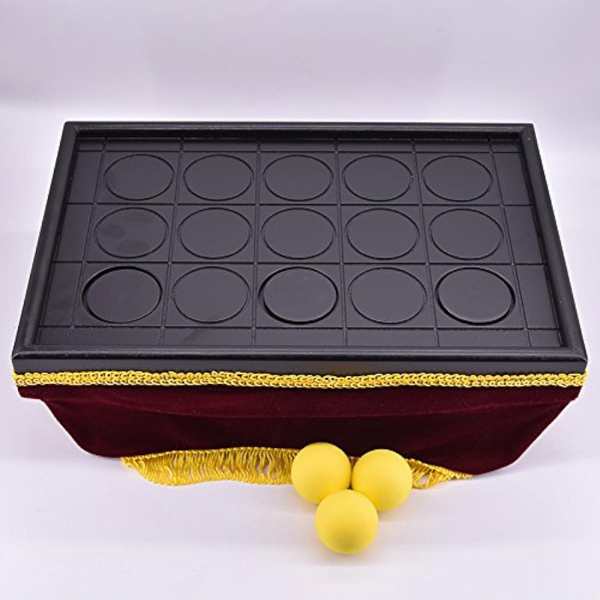 SUMAG Con Ball Tray Magic Trick Magician Appearing/Disappearing Ball Magic Close-up Illusion Gimmick Prop Comedy