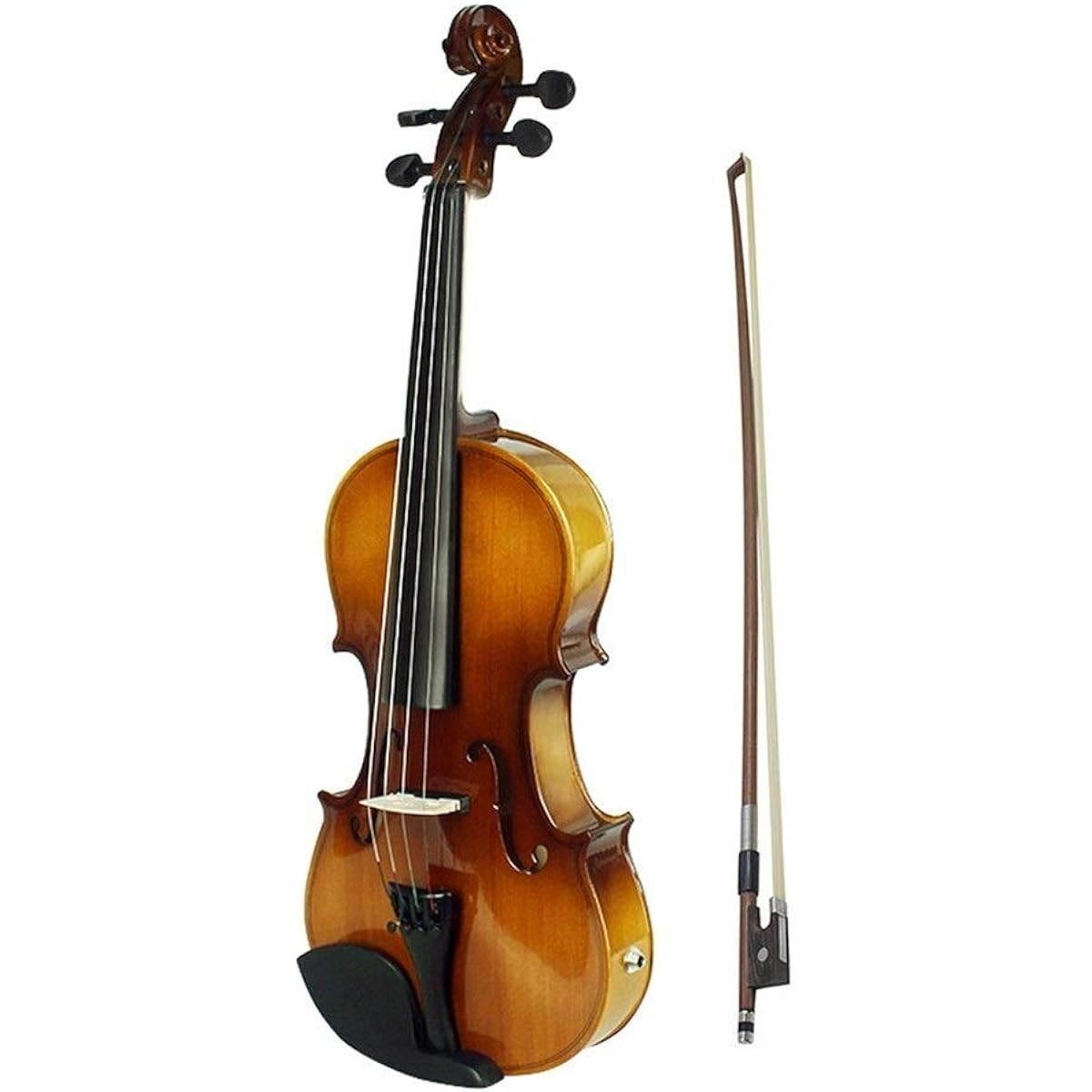 Violin 4/4 Full Size Acoustic EQ Electric Violin Fiddle Kit Sunset