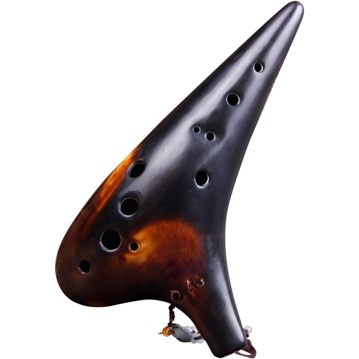 Smoked 12 Holes Alto G Tune Ceramic Ocarina 12 Holes Student Self-Taught Ocarina Musical Instrument Ocarina Instrument