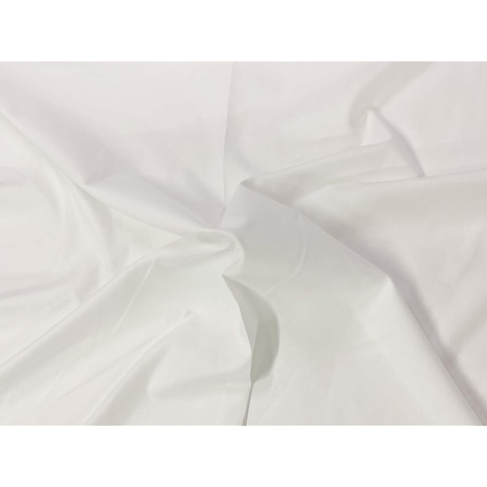 Funin Club Multipurpose Fabric 110cm Width 100% Cotton Broad (Off White, 10m)